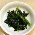 amjkao's cooksnap of when they made コク旨簡単★めんつゆでほうれん草のナムル.