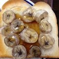 こたつねこくん's cooksnap of when they made 完熟バナナトースト.