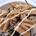 せつせつせつ's cooksnap of when they made 【夜食に子供も大好ききつねマヨ天かす丼】.