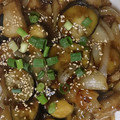 ぽよぽよ1980's cooksnap of when they made ＊簡単！豚こまとなすの甘辛炒め＊.