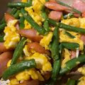 clover55's cooksnap of when they made いんげん&ウインナー&卵の彩りバター炒め.