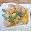 ポニーリボン's cooksnap of when they made 麺つゆで簡単♪絹さやとお麩の卵とじ.