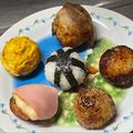 ★なみ☆'s cooksnap of when they made たこ焼き器で崩れにくい✳︎肉巻きおにぎり.
