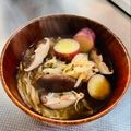 azbjbn's cooksnap of when they made さつまいもの具だくさん味噌汁.