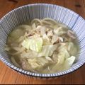 北京パンダ's cooksnap of when they made 豚バラとキャベツのごま油うどん.