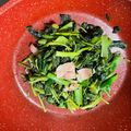 ハッピートリリン's cooksnap of when they made ウドの葉のごま油炒め.