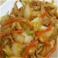 つぐみるく627's cooksnap of when they made 簡単！豚肉と白菜のまろやかしょうが炒め.
