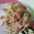 ☆ともよレシピ☆'s cooksnap of when they made 【簡単副菜】もやしとハムの辛子和え.