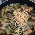 sararaママ's cooksnap of when they made ◆簡単♡おうどん入りすき焼き煮◆.
