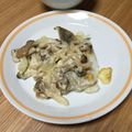 りょうくんのほっぺ's cooksnap of when they made タラのたっぷりきのこクリームがけ.