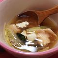はるぴん★'s cooksnap of when they made 小松菜・ささみ・豆腐の生姜スープ.