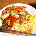 柚月七's cooksnap of when they made 簡単！焼きそば麺deかた焼きそば.