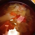 リラシャン's cooksnap of when they made キャベツたっぷりトマトコンソメスープ♪.