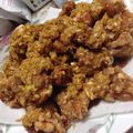 ちぃとこじろ's cooksnap of when they made 鶏の唐揚げ風油淋鶏タレ風かけ.
