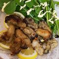 mamedabu's cooksnap of when they made ボジョレーワインに合う牡蠣のムニエル.