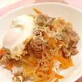 みうﾁｬﾝ's cooksnap of when they made 節約丼！半熟卵と白滝たっぷり丼.