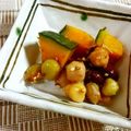 SP♪'s cooksnap of when they made かぼちゃとミックスビーンズのポン酢和え.