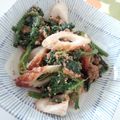 ゆうママ1308's cooksnap of when they made ほうれん草とちくわのゴマ和え.