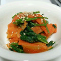 ちえたろう's cooksnap of when they made ほうれん草・春菊・人参のゴマ和え♪.