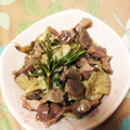 minomusi3's cooksnap of when they made 砂肝と舞茸のコンフィ♪下処理の仕方付き.