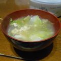 ramieru's cooksnap of when they made 硬い葉でも美味しく♪レタスのスープ.