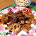 ☆accoco☆'s cooksnap of when they made 豚肉と蓮根の炒め煮.