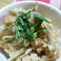 あ−さん's cooksnap of when they made 鮭フレークときのこの炊き込みご飯.