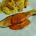 miiisaku's cooksnap of when they made 鮭のムニエル　オーロラソースで旨っ!.