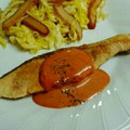miiisaku's cooksnap of when they made 鮭のムニエル　オーロラソースで旨っ!.