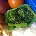 mihokid's cooksnap of when they made 大根葉（かぶの葉）の炒めごまあえ.