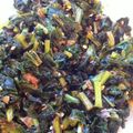 sekk's cooksnap of when they made かぶの葉っぱでもう1品！かぶの葉の炒め物.