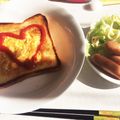 ぴーあい's cooksnap of when they made フライパンでオムレツトースト❤️.