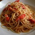 ももいろこぶた's cooksnap of when they made プチトマトと桜えびのパスタ♪.