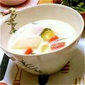 ミィ大好きはいじ's cooksnap of when they made 簡単・小蕪のミルクスープ.