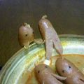 tamotan∞'s cooksnap of when they made スープをのぞき込むソーセー人♡子供の日に.