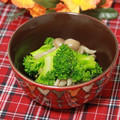 ぽっぽぺぺ's cooksnap of when they made しめじとブロッコリーの白だしバター炒め.