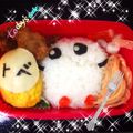 くまのおばちゃん's cooksnap of when they made バレーボール頑張れ！バボちゃんキャラ弁当.