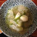 kentshore's cooksnap of when they made ぽかぽか♡タラ大根スープ.