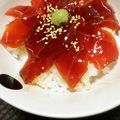 もぐち。's cooksnap of when they made 2段で大満足♡漬けマグロ丼.
