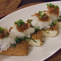 akiozawa's cooksnap of when they made 厚揚げの大葉おろしのせ.