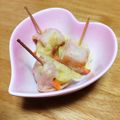 やいちのりんご's cooksnap of when they made お魚ソーセージくるりん♪一口ジャガ天♡.