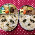 ｊ−ｊ−ｆ's cooksnap of when they made 簡単パンダちゃん弁当 キャラ弁 おにぎり.
