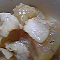 Reina6's cooksnap of when they made 大根と豚ばら肉のコクうま煮.