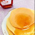 みぃ＆ののあ's cooksnap of when they made ふわっふわ♡スフレパンケーキ.