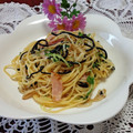 ☆むさし☆'s cooksnap of when they made 長ひじきとエノキのひょろりんパスタ.