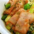 meff's cooksnap of when they made 豚肉ロール2種アスパラチーズとネギ明太子.