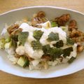 ゆいこ２１００'s cooksnap of when they made 絶品★ふわとろろ+レトルト焼き鳥丼♪.