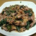 しろくまとゆかりん's cooksnap of when they made お母さんの天かすイカほうれん草☆すごうま.