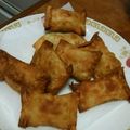 きゃんなてぃん's cooksnap of when they made 持ち寄りに！餃子の皮でさつまいもパイ.