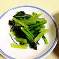 ☆笑くぼ☆'s cooksnap of when they made ２人分・小松菜のおひたし.